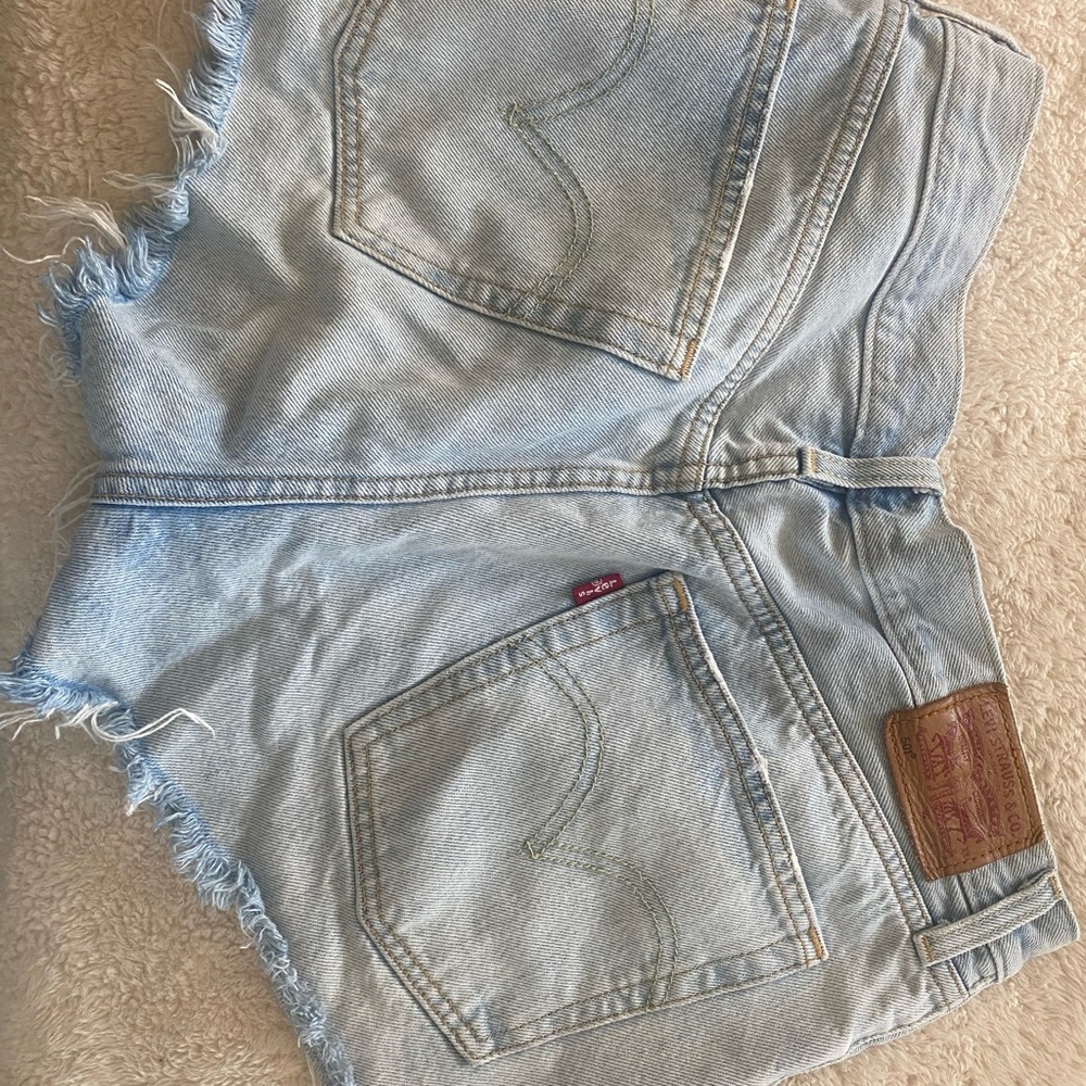 Levi's Light Blue Jean Shorts